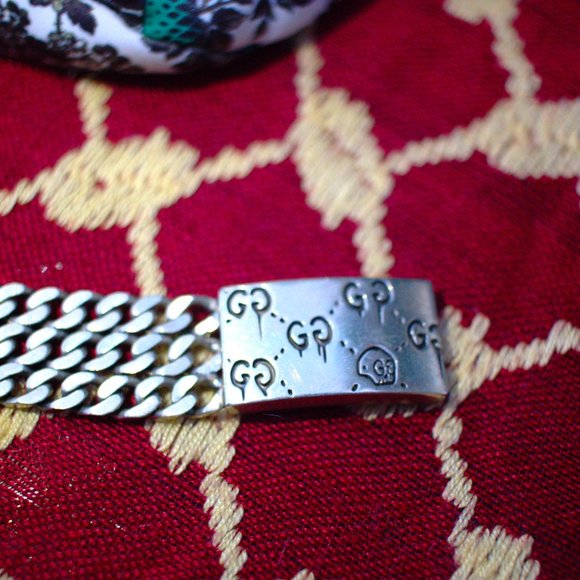 Gucci Ghost Silver Bracelet Size 19 - Picture 8 of 8